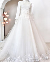 White Wedding Dress Long Prom Dress Evening Dress